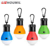 LIZHOUMIL หลอดไฟ3 Led แคมป์แบบพกพา,ไฟฉุกเฉินโคมไฟเต็นท์พร้อมตะขอสำหรับเดินป่าแบ็คแพ็คตกปลาดับ4ชิ้น