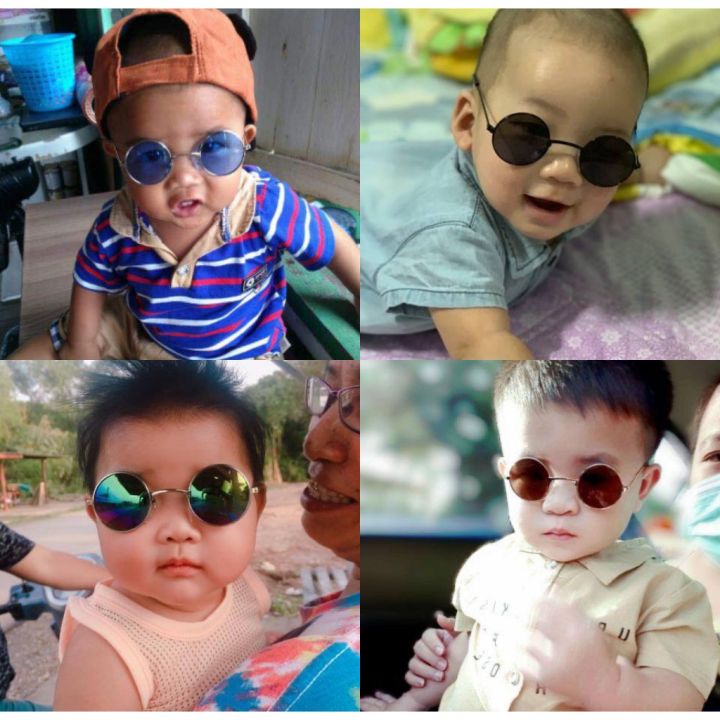 ฮิตแว่นตาเด็ก-แว่นกันแดดเด็ก-แว่นแฟชั่นเด็ก-สำหรับเด็กตั้งแต่-3-4-เดือนถึง-1-2-ปี-ใส่เท่ห์ๆ-พร๊อบถ่ายรูป-ถ่ายแบบ