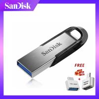 SanDisk USB2.0 64GB 32GB ไดรฟ์ปากกา256GB 128GB 512GB แฟลชโลหะหน่วยความจำติดดิสก์ U