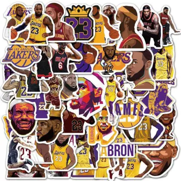 Lakers Lebron James Sticker 23 Basketball Decals NBA Truck Laptop Glass