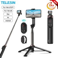 ◙℗▣ TELESIN Vlog Selfie Stick Tripod Monopod for GoPro Hero Insta360 DJI Action Camera For Smartphone with Wireless Bluetooth Remote