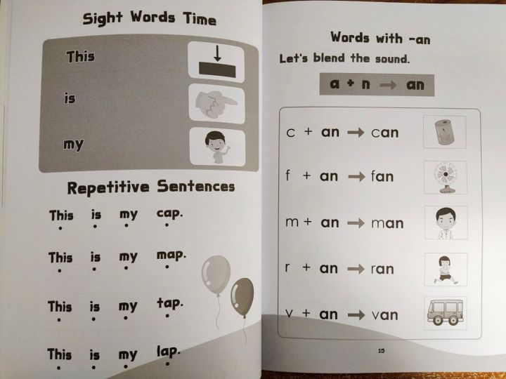 หนังสือเด็ก-เสริมทักษะการเรียนรู้ภาษาอังกฤษ-fun-blending-phonics-workbook-level-1-สนุกกับการผสมคำ-ภาษาอังกฤษ-ด้วย-โฟนิกส์-เลเวล-1