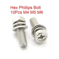 Stainless Steel Hex Bolt Screws Fasteners M6 304 Stainless Steel Gasket Washers - Bolts - Aliexpress