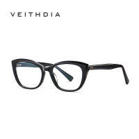 VEITHDIA แว่นตาป้องกันแสงสีฟ้าตาแมวแฟชั่นใหม่กรอบทะเบียนกรอบ PS8814ใส่ได้ทั้งชายและหญิง