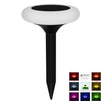 Solar Lawn Light Color Gradient 8led Ground Plug Light Outdoor Courtyard Garden Landscape Light