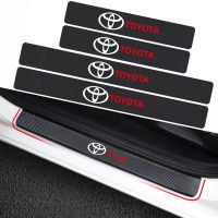 Hot New Toyota Series Logo 4PCS Carbon Fiber Anti Scratch Waterproof 3d Car Decal  Door Protect zhi