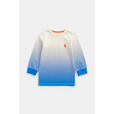 เสื้อยืดแขนยาวเด็กผู้ชาย Mothercare Ombre Long-Sleeved T-Shirt CC867