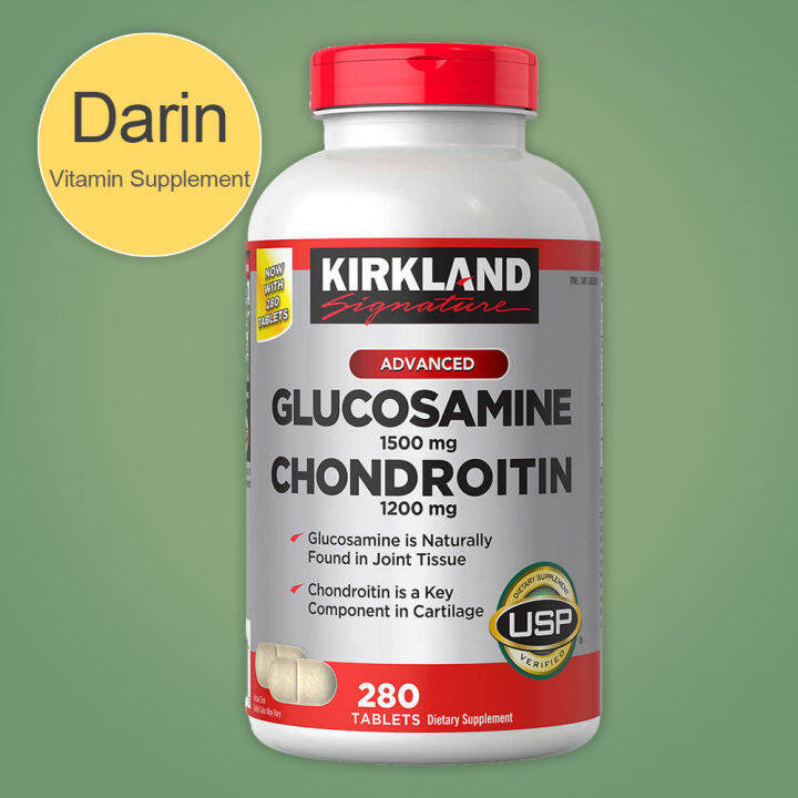 Kirkland Signature Glucosamine & Chondroitin, 280 Tablets Lazada.co.th