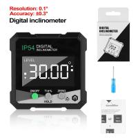 Digital Level Angle Gauge 360° Mini Measuring Digital Inclinometer With Magnetic Base Electronic Universal Bevel Protractor