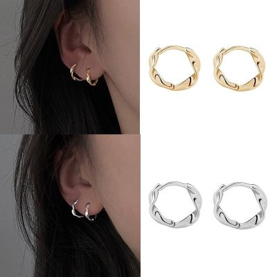 【YP】 Fashion Small Hoop Earrings for 2023 Trend Twist Metal Round Jewelry