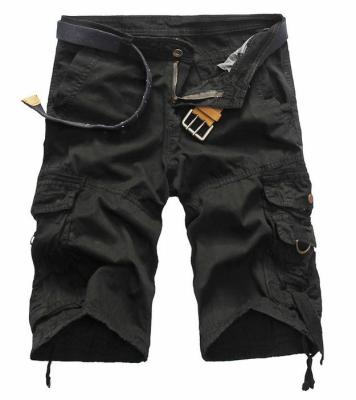 HOT 2022ฤดูร้อน Cargo Multi กระเป๋าเบอร์มิวดา Masculina เข่าความยาวตรงลวงตาและผ้าฝ้าย Overalls สั้น Homme