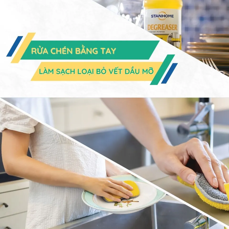 Nước Rửa Chén Đậm Đặc STANHOME Degreaser Hương Cam Chanh Tẩy Dầu Mỡ Đa Năng  Cho Mọi Bề Mặt Nhà Bếp 750ML