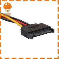 8นิ้ว SATA 15-Pin ตัวผู้กับโมเล็กซ์4-Pin ตัวเมียสายไฟสำหรับ PCe Riser