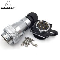 SZJELEN WF28 series 7 pin aviation plug socket connector Outdoor waterproof connector panel mounting