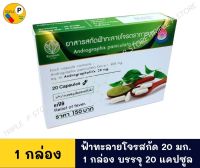 การบูร แคปซูลฟ้าทะลายโจรสกัด ANDROGRAPHIS EXTRACT (ยาสามัญประจำบ้าน)