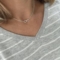 Stainless Steel Couple Promise Necklace Minimal Infinity Pendants Necklaces Wedding Jewelry 2019 Collares Mujer Best Friend Gift Fashion Chain Necklac