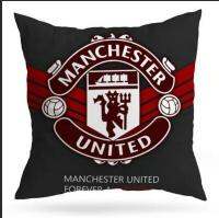 Manchesters Uniteds Man Utd The Red Devils หมอนฟุตบอลกรณีปลอกหมอนปลอกหมอนผ้าฝ้าย