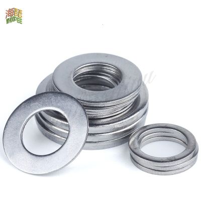 1-100pcs GB97 A2 304 Stainless Steel Flat Washer Plain Gasket for M1.6 M2 M2.5 M3 M4 M5 M6 M8 M10 M12 M16 M20 M24 Screw Bolt Nails  Screws Fasteners