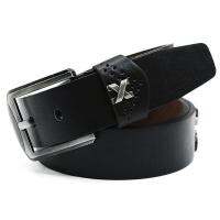 MATTEO เข็มขัดผู้ชาย Mens Belt ดีไซน์ใหม่ รุ่น B1287 ( สีดำ )