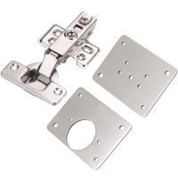 【LZ】 12Pcs 2Pcs 1Pc Hinge Repair Plates Resistant Stainless Steel Furniture Mounted Fixing Plate Cabinet Door Hinges Mend Mount Tool