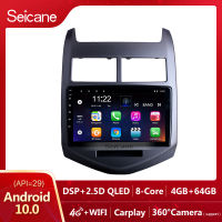 Seicane - 9 inch IPS Touchscreen เก้านิ้วสัมผัสหน้าจอสัมผัส Android 12.0 วิทยุรถยนต์ GPS โฮสต์ 2010 2011 2012 2013 Chevrolet Aveo Sonic 2Din เล่นมัลติมีเดียสนับสนุน SWC แบ่งหน้า