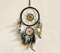 Dream Catcher ตาข่ายดดักฝัน โมบายแขวน ตกแต่งเตน์ แคมปิ้ง งาน แฮนเมด ทำมือ สีน้ำตาล และ สีดำ ประดับตกแต่ง