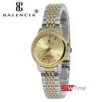 BALENCIA Fashion Wacth นาฬิกาข้อมือผู้หญิง สแตนเลสแท้ รุ่น W-2292-L-SG (สีเงิน 2 กษัตริย์)