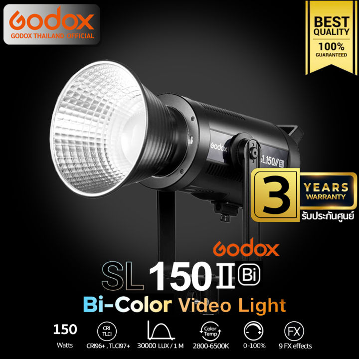 godox-led-sl150ii-bi-150w-bi-color-2800-6500k-bowen-mount-รับประกันศูนย์-godox-thailand-3ปี-sl150-sl-150-ii-bi