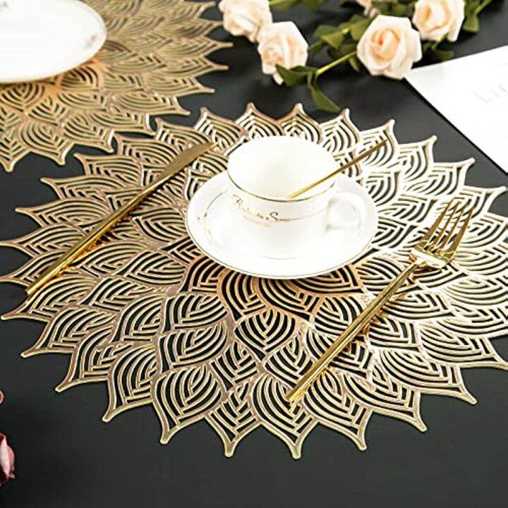 New Nordic Style Pressed Vinyl Place Mat Vase Mat Non-Slip for Dining ...