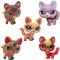 LPS CAT Rare Littlest Pet Shop Toys Bobble Head Brown FOX #807 #2341 #1812 Old Animal Figure Toy For Girls Collection