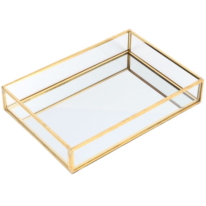 nordic-retro-storage-tray-gold-rectangle-glass-makeup-organizer-tray-dessert-plate-jewelry-display-home-kitchen-decor