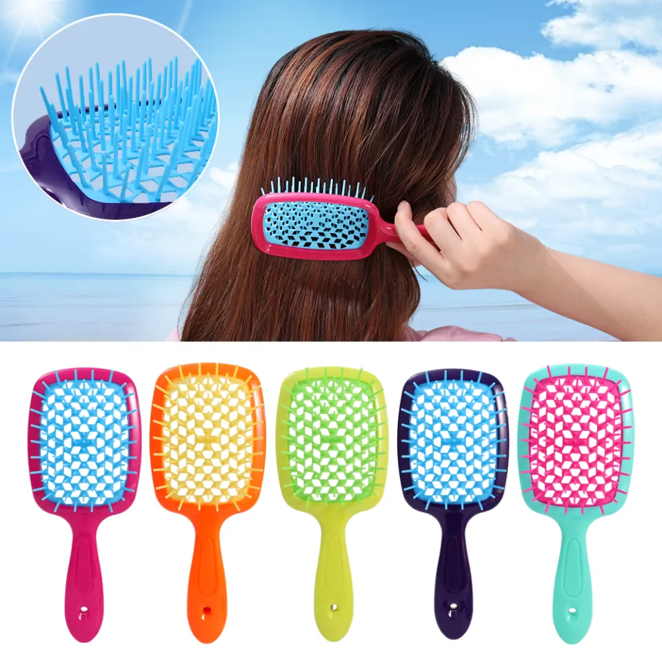 Tangled Hair Comb Hollow Out Massage Comb Detangling Hair Brush