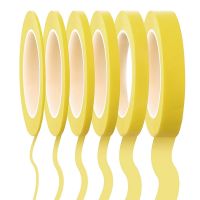 6 Rolls Tape 1/16,7/10,1/8,1/4,1/2,3/4 Inch x 55Yard, Fineline Masking Tape, Painters Automotive Masking Tape