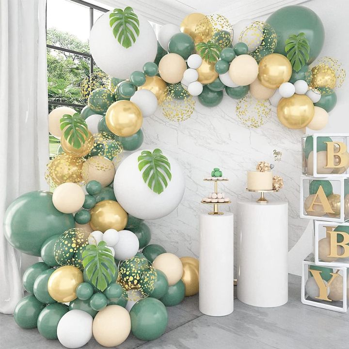 green-balloon-garland-arch-kit-wedding-jungle-safari-birthday-party-decorations-kids-baby-shower-ballon-baloon-decor