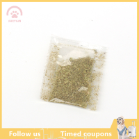 【SHZTGM】 10pcs 1G Cat Mint Powder Catnip ถุงแมวหญ้าสับใบ Catnip ผงขนาดเล็ก Catnip อาหารผมลูกแมวของเล่น