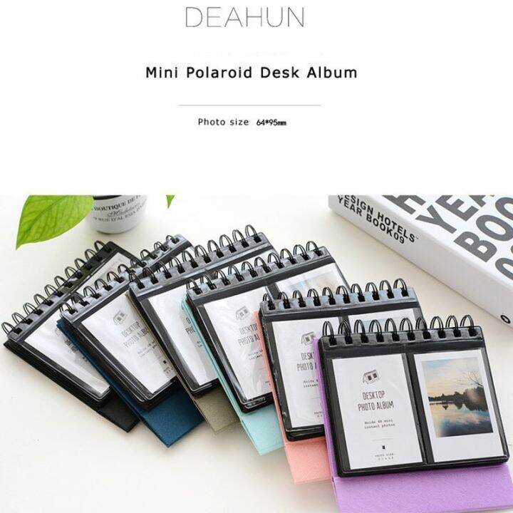 desk-calendar-photo-album-3-inch-mini-instax-polaroid-album-desk-calendar-68-pocket-picture-storage-case-photocard-holder-2023-photo-albums