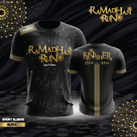 2023 NEW (สต็อกเพียงพอ) shirt new [year end sale] black ramadhan run running t’ , high quality fabric coolคุณภาพสูง size:S-5XL