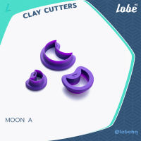 Crescent Moon Shape Clay Cutter/ Clay Tools/ Plastic Polymer Cutter/ แม่พิมพ์กดดินโพลิเมอร์ทำต่างหูรูปทรงดวงจันทร์