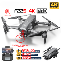 St【ในสต็อก】【พร้อมใช้งาน】2023ใหม่ SJRC F22s Pro GPS UAV 4K HD EIS กล้องเลเซอร์หลีกเลี่ยงอุปสรรค2แกน Gimbal Brushless พับ Quadcopters RC 3.5KM