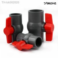 ♧ 20 25 32 40 50 63mm Grey PVC Ball Valve Garden Agriculture Irrigation Fittings Aquarium Water Pipe Connectors Switch Ball Valve