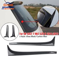 Gloss Black Rear Window Side Spoiler Wing For GOLF 7 MK7 GTD R 2014-2018 Car-styling Auto Rear Window Mirror Tail Accessories