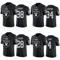 High volume jerseys HOT Las Vegas Raiders NFL Football Jersey Tshirt Tops Crosby Jackson Jacobs Carr Soccer Jersey Sport Tee High Quality