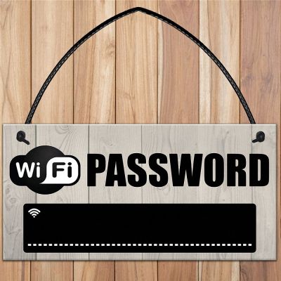 【YF】㍿✉♣  WiFi Password Sign Chalkboard Hanging Plaques Bar Restaurant Decoration Accessories