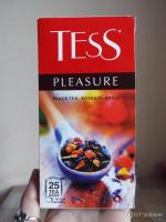 TESS Pleasure Черный чай с шиповником и яблоком 25пак.