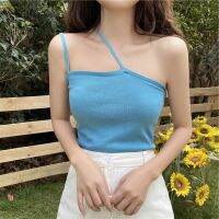 Mylady888 สายเดี่ยววินเทจ น่ารักผ้าเนื้อดีนุ่ม ยืดหยุ่นมากใส่สบาย เที่ยว แฟชั่น แมทกับกางเกงยีนส์ ทำงาน ทับใน ซัมเมอร์ หน้าร้อน Kiss-8006.040