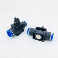 QDLJ-2 Pcs Hand Valve 12mm X 12mm Tube Push In To Connect Inline 2-way Flow Limiting Pneumatic Valve Speed Controller