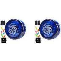 MAGICYOYO 2X Responsive Yoyo D1 GHZ,Professional Looping Yoyos for Kids Beginner with Yoyo Strings+Finger Cot+Yoyo Bag,Blue