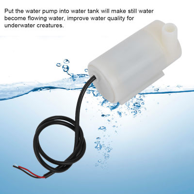 Zerone 3-5V Micro Submersible Water Pump อุปกรณ์เสริมถังเก็บน้ำพอร์ต USB