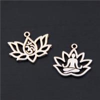 30PCS Silver Color Lotus Flower OM OHM AUM Yoga Pendants For Jewelry DIY Making