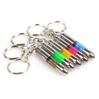 1pc New Blue Red Portable Keychain Car Auto Anti Static Touch Pen Key-Ring Keychain Key Rings Electrostatic Car Supplies